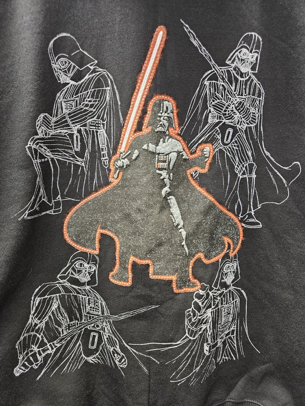 Disney Parks Star Wars Darth Vader Zip Hoodie XL Black Graphic Sweatshirt Adult